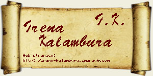 Irena Kalambura vizit kartica